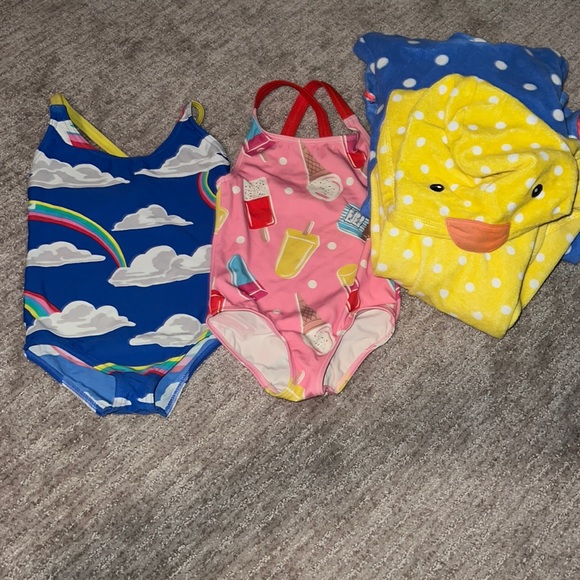 Mini Boden Swim Mini Boden Swimsuit Set Baby Boden Euc 23 Yo Girls